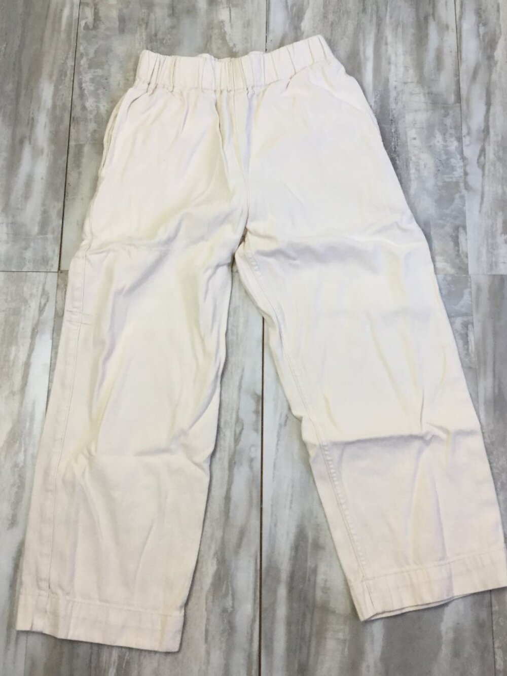 Thrills Cream Wide Leg Cropped Pant 4